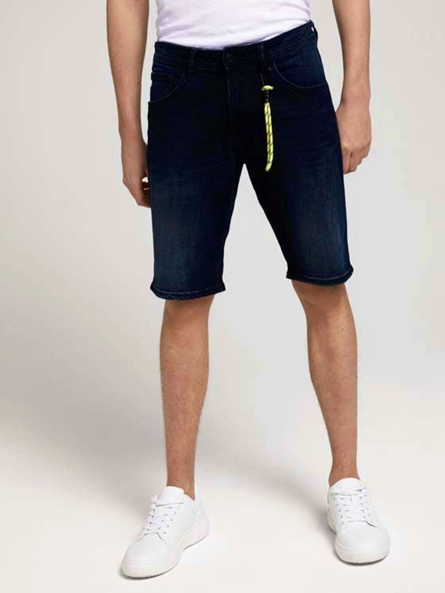 Herren Tom Tailor Denim | Tom Tailor Jeans Shorts Schwarz