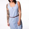 Damen Alife & Kickin | Alife And Kickin Kleid Doja Blue