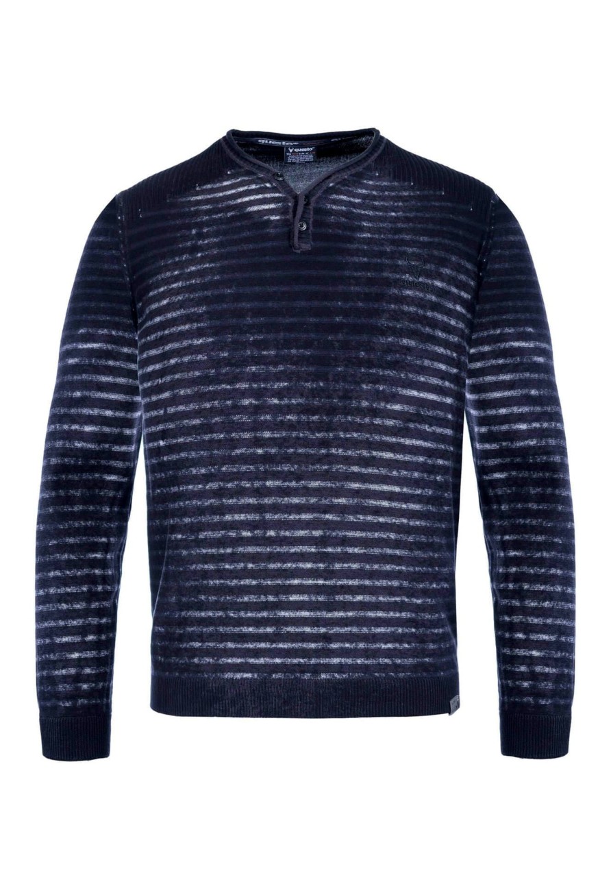 Herren Questo | Questo Strickpullover Edwin Carbon