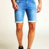 Herren Mustang | Mustang Chicago Shorts Z Hellblau