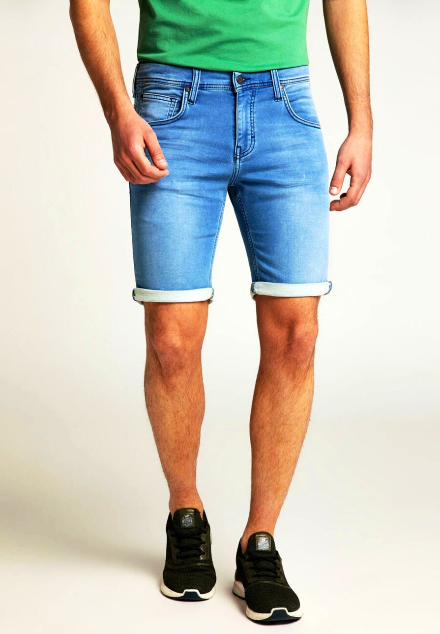 Herren Mustang | Mustang Chicago Shorts Z Hellblau