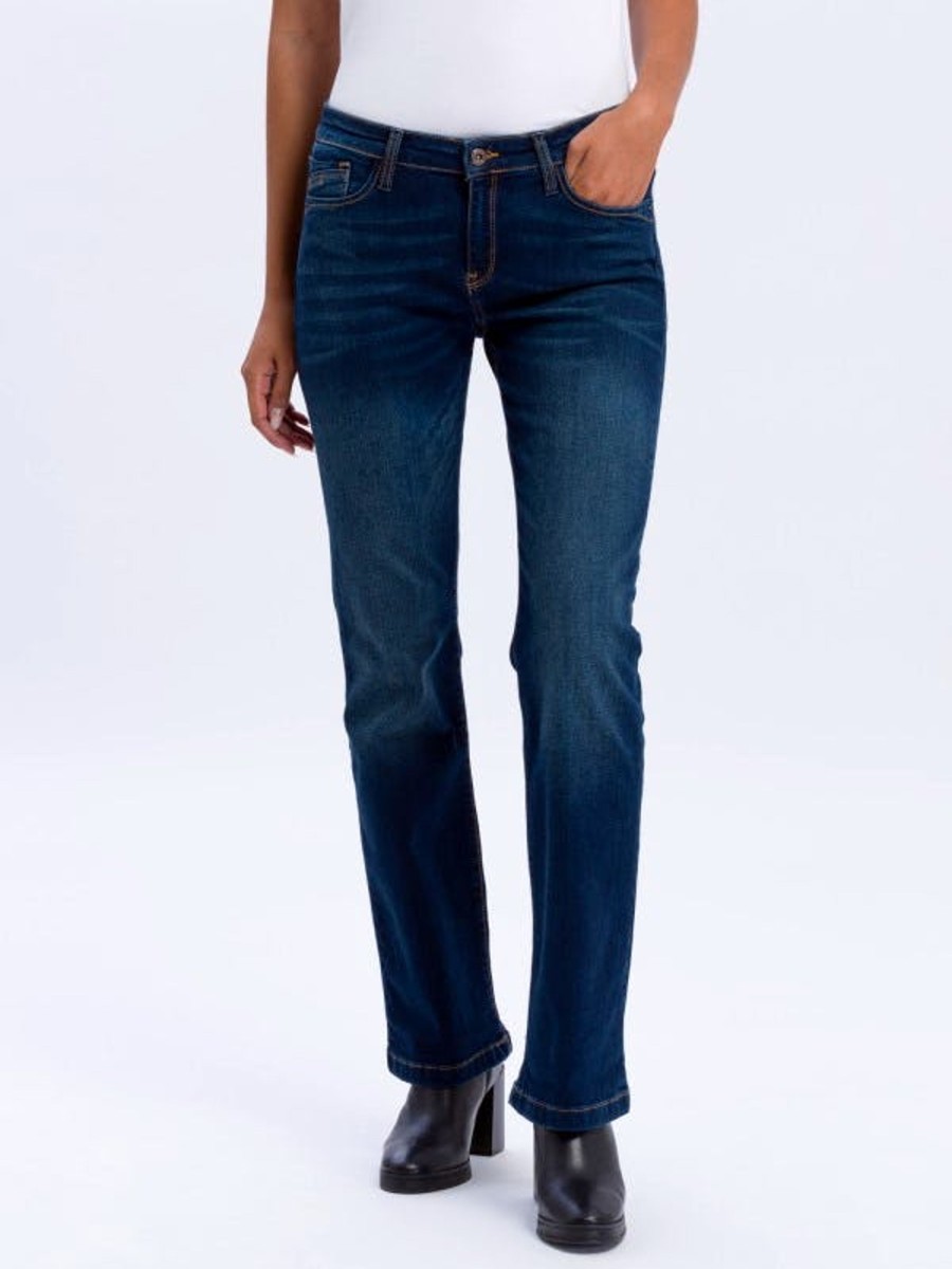 Damen Cross | Cross Jeans Lauren Bootcut Deepblue