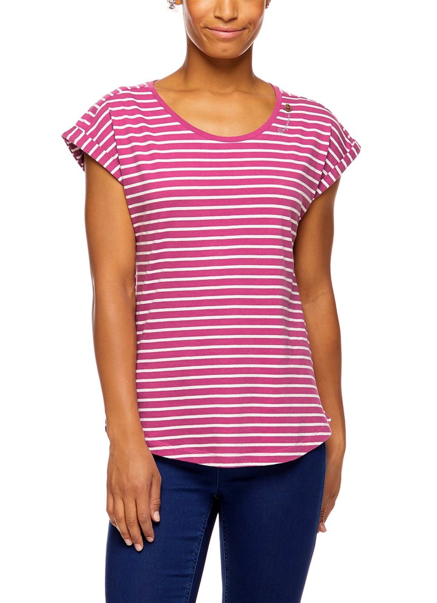 Damen Ragwear | Ragwear Shirt Mallory Organic Raspberry