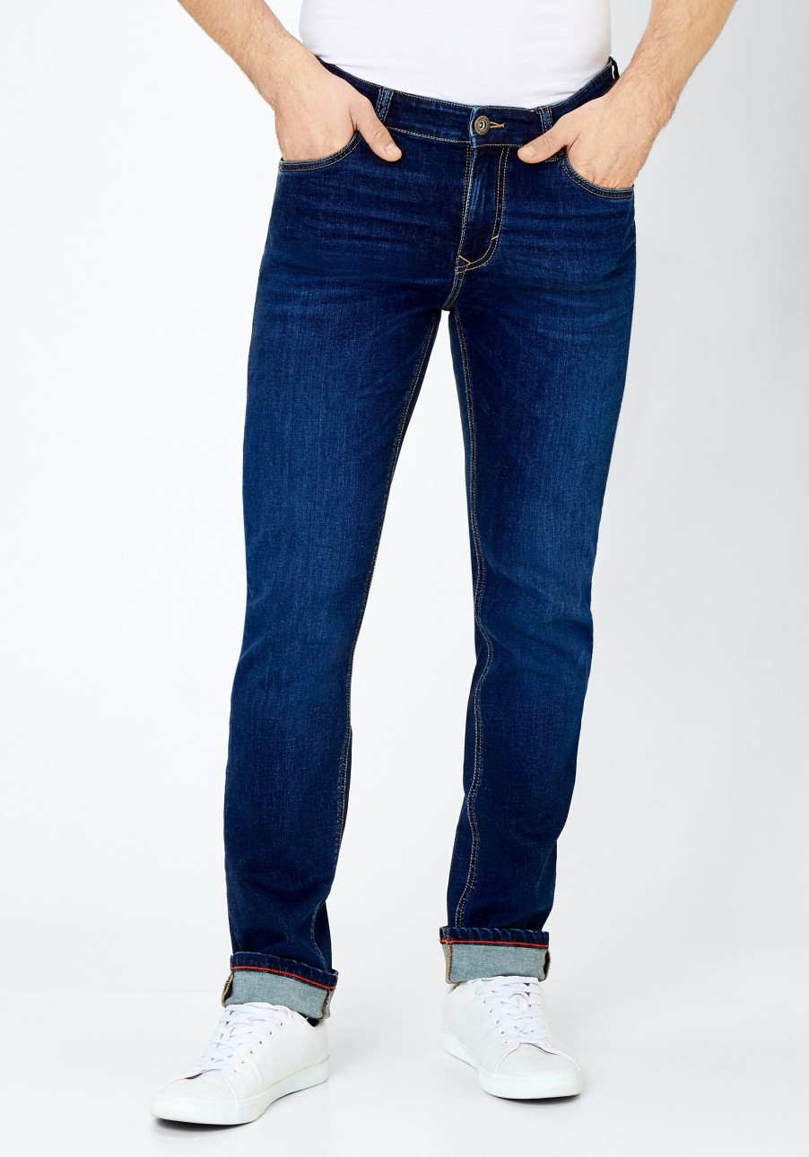 Herren Paddock's | Paddock'S Ben Jeans Tapered Fit Dark Blue Extra Lang Dark Blue Use Moustache