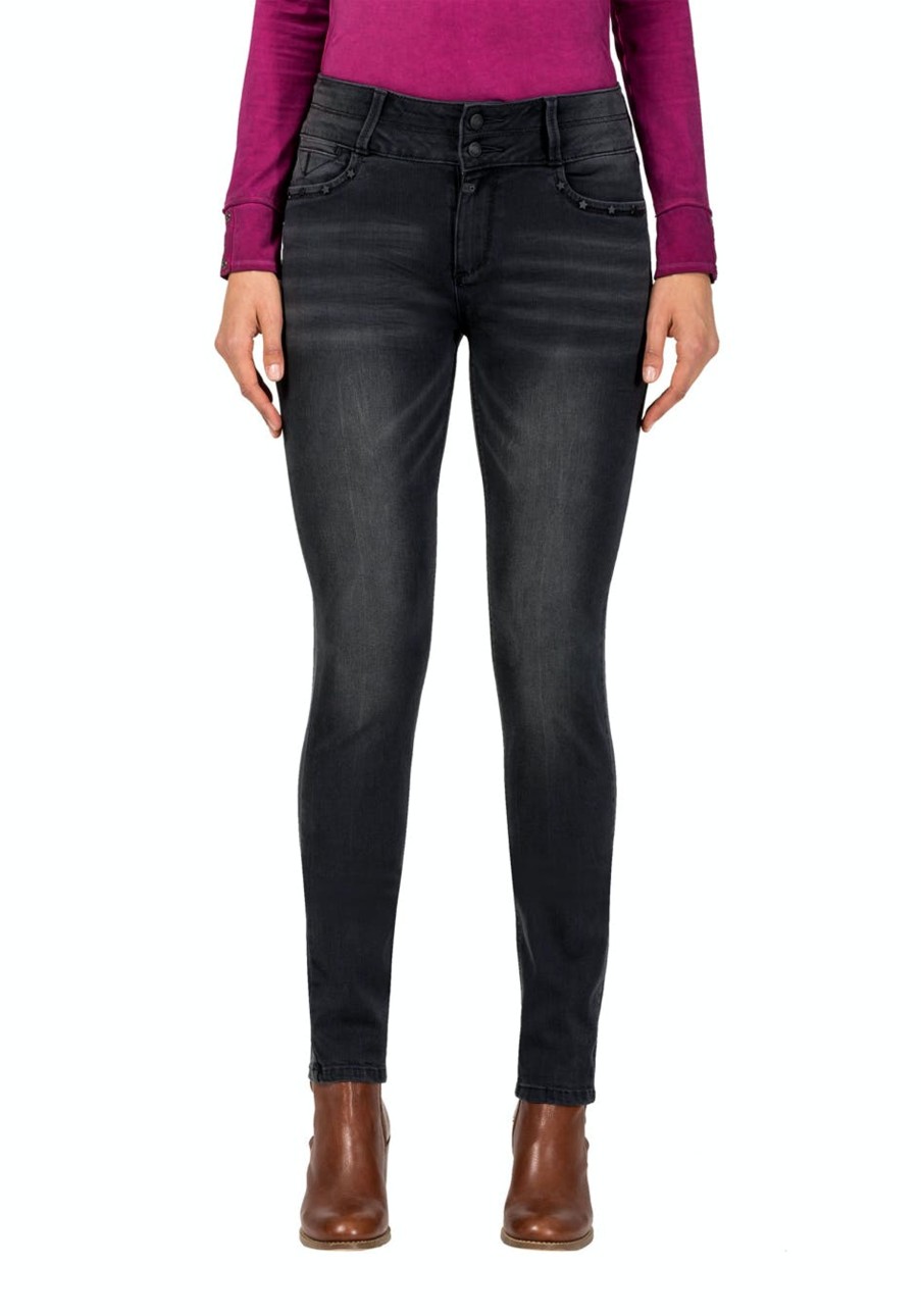 Damen Timezone | Timezone Jeans Slim Enya Black Used