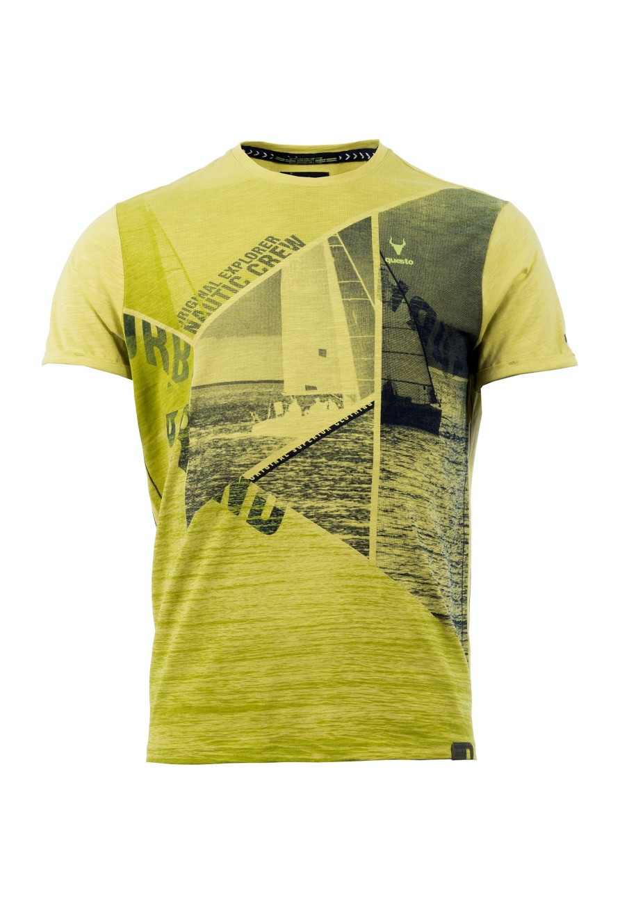 Herren Questo | Questo Shirt Filippo In Lime