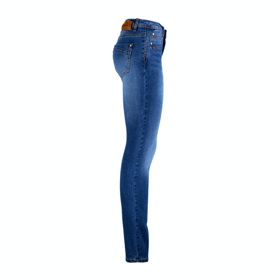 Damen Red Button | Red Button Jeans Jimmy Blue Used Repreve