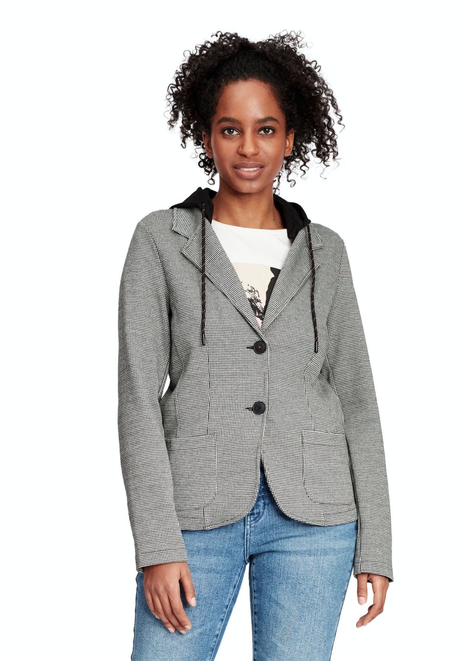 Damen Betty Barclay | Cartoon Blazerjacke 4108 Mit Kapuze Grey