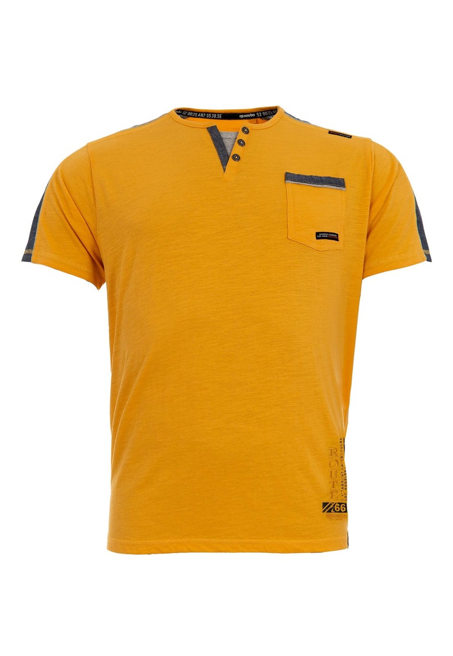 Herren Questo | Questo Shirt Elian Saffron