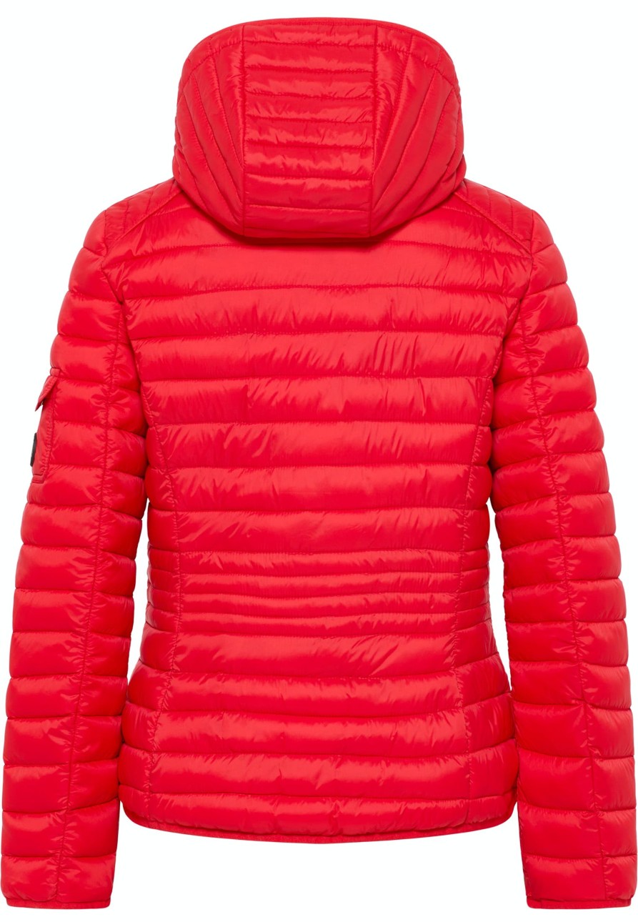 Damen Barbara Lebek | Barbara Lebek Steppjacke Mit Kapuze Red