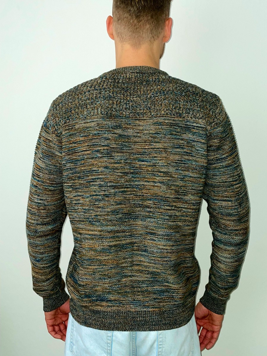 Herren Kera Collection | Kera Collection Clemens Pullover Sand Blau