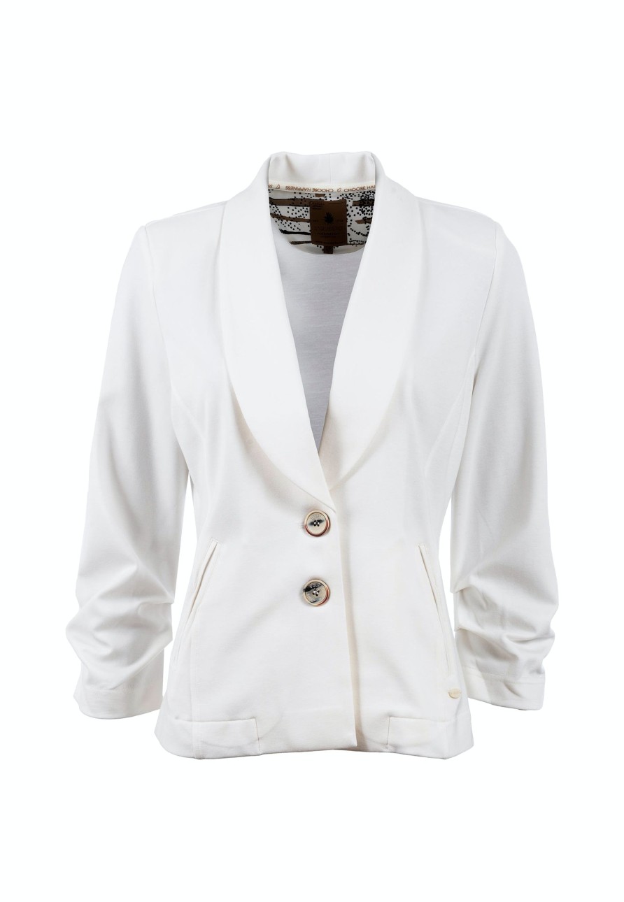 Damen Soquesto | Soquesto Sweatblazer 3/4 Mariella Offwhite