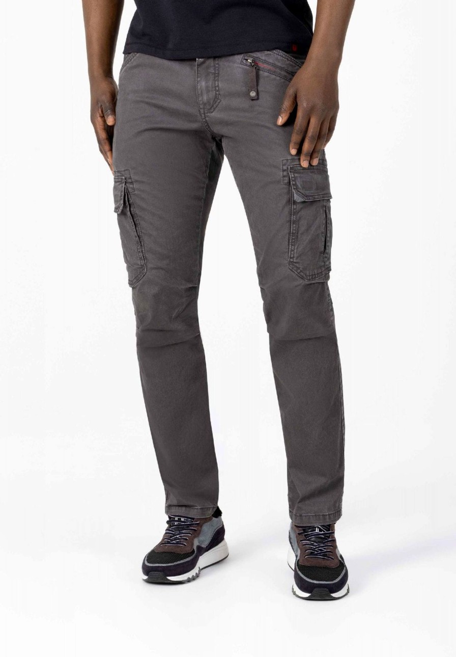 Herren Timezone | Timezone Cargohose Regular Bentz Charcoal Grey