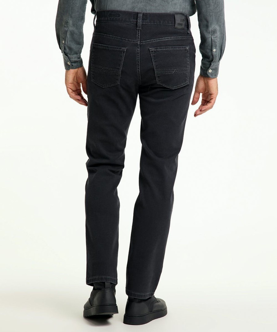 Herren Pioneer Jeans | Pioneer Jeans Rando Stretch Structure Dark Grey