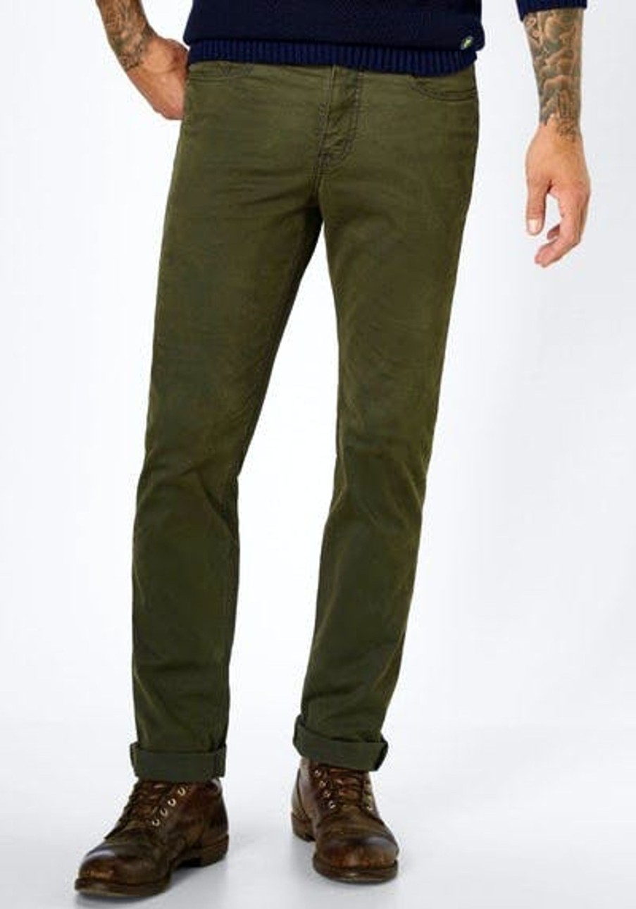 Herren Paddock's | Paddock'S Jeans Ranger Colored Olive