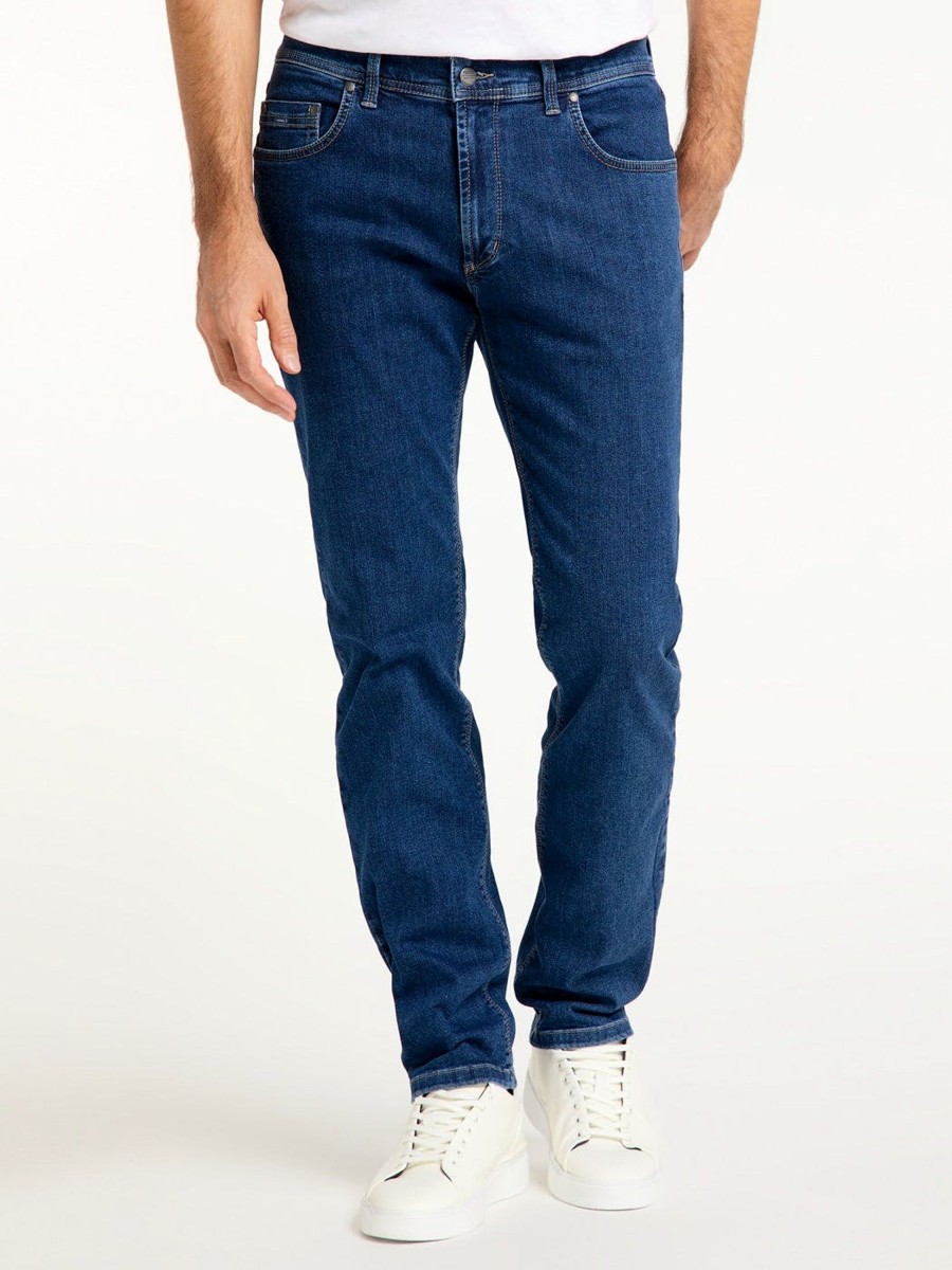 Herren Pioneer Jeans | Pioneer Jeans Rando Megaflex Regular Fit Extra Lang Darkstone